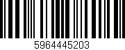 Código de barras (EAN, GTIN, SKU, ISBN): '5964445203'