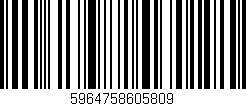 Código de barras (EAN, GTIN, SKU, ISBN): '5964758605809'