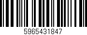 Código de barras (EAN, GTIN, SKU, ISBN): '5965431847'
