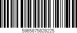 Código de barras (EAN, GTIN, SKU, ISBN): '5965875828225'