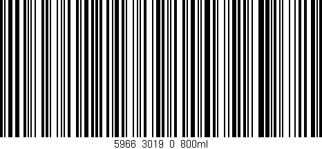 Código de barras (EAN, GTIN, SKU, ISBN): '5966_3019_0_800ml'