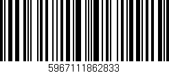 Código de barras (EAN, GTIN, SKU, ISBN): '5967111862833'