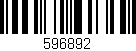 Código de barras (EAN, GTIN, SKU, ISBN): '596892'