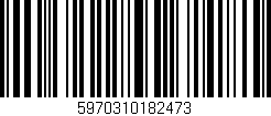 Código de barras (EAN, GTIN, SKU, ISBN): '5970310182473'