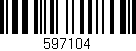 Código de barras (EAN, GTIN, SKU, ISBN): '597104'