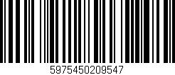 Código de barras (EAN, GTIN, SKU, ISBN): '5975450209547'