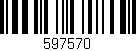 Código de barras (EAN, GTIN, SKU, ISBN): '597570'