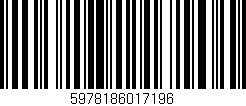 Código de barras (EAN, GTIN, SKU, ISBN): '5978186017196'