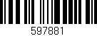 Código de barras (EAN, GTIN, SKU, ISBN): '597881'
