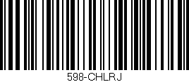 Código de barras (EAN, GTIN, SKU, ISBN): '598-CHLRJ'