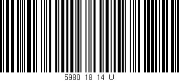 Código de barras (EAN, GTIN, SKU, ISBN): '5980_18_14_U'
