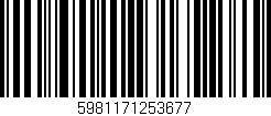Código de barras (EAN, GTIN, SKU, ISBN): '5981171253677'