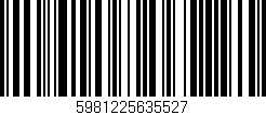 Código de barras (EAN, GTIN, SKU, ISBN): '5981225635527'