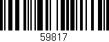 Código de barras (EAN, GTIN, SKU, ISBN): '59817'