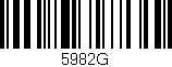 Código de barras (EAN, GTIN, SKU, ISBN): '5982G'
