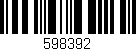 Código de barras (EAN, GTIN, SKU, ISBN): '598392'