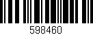 Código de barras (EAN, GTIN, SKU, ISBN): '598460'