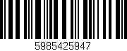 Código de barras (EAN, GTIN, SKU, ISBN): '5985425947'