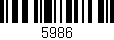 Código de barras (EAN, GTIN, SKU, ISBN): '5986'