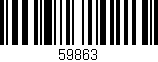 Código de barras (EAN, GTIN, SKU, ISBN): '59863'