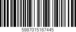 Código de barras (EAN, GTIN, SKU, ISBN): '5987015167445'
