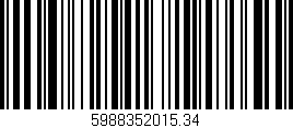 Código de barras (EAN, GTIN, SKU, ISBN): '5988352015.34'