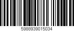 Código de barras (EAN, GTIN, SKU, ISBN): '5988939015034'