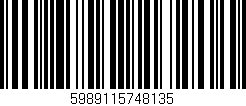 Código de barras (EAN, GTIN, SKU, ISBN): '5989115748135'
