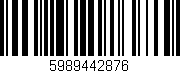 Código de barras (EAN, GTIN, SKU, ISBN): '5989442876'