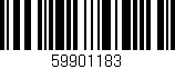 Código de barras (EAN, GTIN, SKU, ISBN): '59901183'