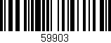 Código de barras (EAN, GTIN, SKU, ISBN): '59903'