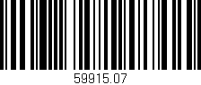 Código de barras (EAN, GTIN, SKU, ISBN): '59915.07'