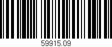 Código de barras (EAN, GTIN, SKU, ISBN): '59915.09'