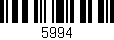 Código de barras (EAN, GTIN, SKU, ISBN): '5994'