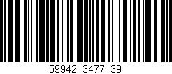 Código de barras (EAN, GTIN, SKU, ISBN): '5994213477139'
