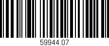 Código de barras (EAN, GTIN, SKU, ISBN): '59944.07'