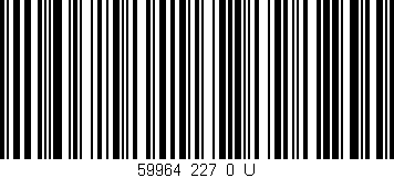 Código de barras (EAN, GTIN, SKU, ISBN): '59964_227_0_U'