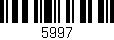 Código de barras (EAN, GTIN, SKU, ISBN): '5997'