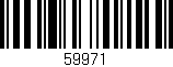 Código de barras (EAN, GTIN, SKU, ISBN): '59971'