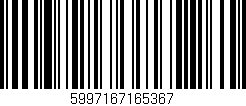 Código de barras (EAN, GTIN, SKU, ISBN): '5997167165367'