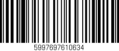 Código de barras (EAN, GTIN, SKU, ISBN): '5997697610634'