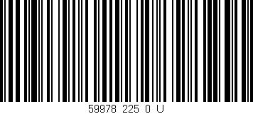 Código de barras (EAN, GTIN, SKU, ISBN): '59978_225_0_U'
