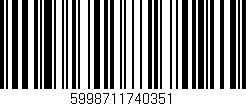 Código de barras (EAN, GTIN, SKU, ISBN): '5998711740351'
