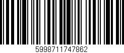 Código de barras (EAN, GTIN, SKU, ISBN): '5998711747862'