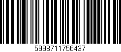 Código de barras (EAN, GTIN, SKU, ISBN): '5998711756437'