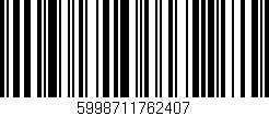 Código de barras (EAN, GTIN, SKU, ISBN): '5998711762407'