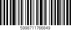 Código de barras (EAN, GTIN, SKU, ISBN): '5998711766849'