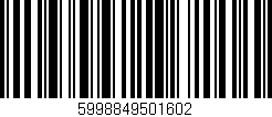 Código de barras (EAN, GTIN, SKU, ISBN): '5998849501602'