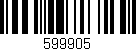 Código de barras (EAN, GTIN, SKU, ISBN): '599905'