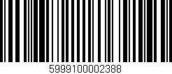 Código de barras (EAN, GTIN, SKU, ISBN): '5999100002388'